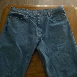 mid-waist wrangler denim jeans